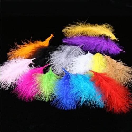 Wholesale 4-6" 10-15CM Turkey Marabou Feathers for Crafts Feather for jewelry making Wedding Decoration Natural pheasant Plumes