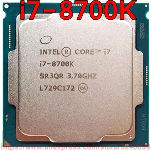 Original Intel CPU Core 8 series i7-8700K Processor i7 8700K 3.70GHz 12M 6-Cores Socket 1151 free shipping speedy ship out
