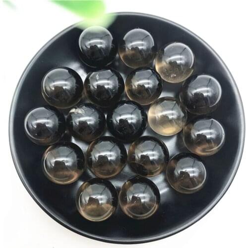 1/2PCS Natural Smoky Quartz Ball Crystal Gemstone Citrine Sphere ball Chakra Healing Stone Natural Stones and Minerals
