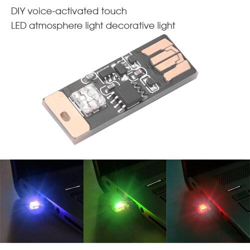 RGB Multicolor lED Light USB Music Touch Control Lamp Original Atmospher Decoration Light