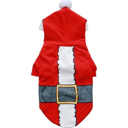 Christmas Dog Clothes Cotton Pet Clothing for Dogs Costume Winter Hoodie Jacket Warm Dog Jacket Pet Clothes