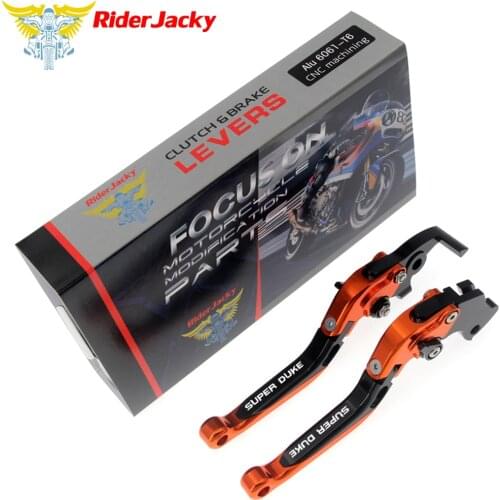Riderjacky For KTM 990 SuperDuke 2005-2012 2006 2007 2008 2009 2010 2011 Motorcycle CNC Folding Extendable Brake Clutch Levers