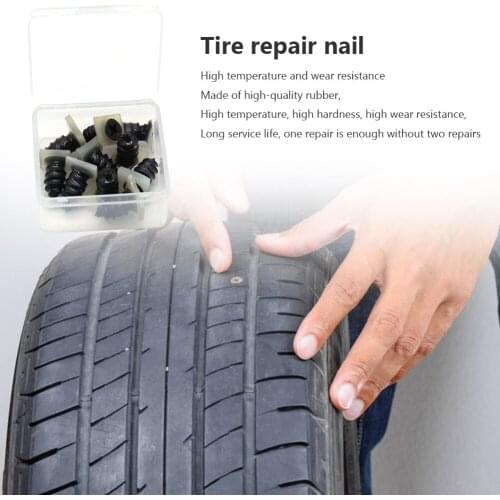 10 PCS Vacuum Tyre Repair Nail Motorcycle Bicycle Tubeless Tire Repair Tool Tyre Drill Puncture Glue Free Repair Tire Film Nail