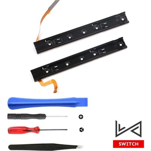 Repair Parts Rail For Nintend Switch Console Left Right Slide Railway For NS L R Sliders Rebuild Track With Flex Cable