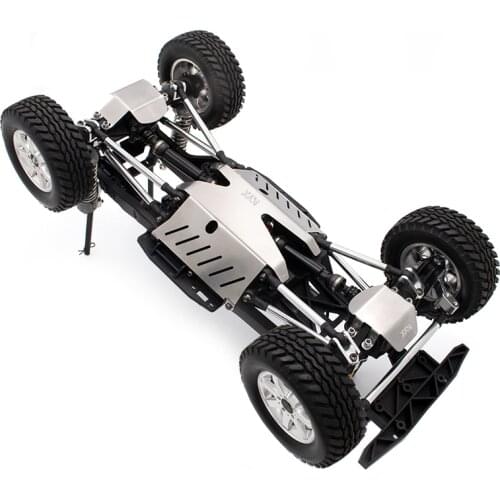 Stainless steel chassis protection chassis armor skid plate axle plate for TAMIYA CC02