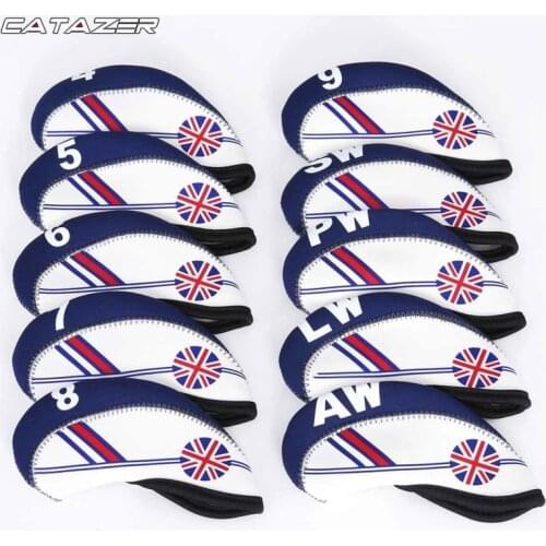 Golf Club Iron Head Cover Headcover Neoprene National Flag Headcover Waterproof Golf Club Head
