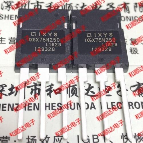 10pcs/lot IXGX75N250 New stock TO-247 2500V 75A