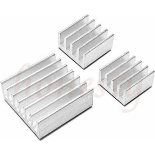 3pcs Raspberry Pi 2 Aluminium Heatsink Kit Self Adhesive Heat Sink