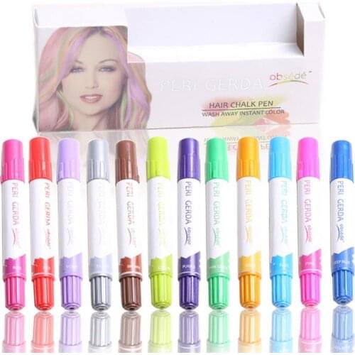 50% Hot Sale Professional Disposable Temporary Changing Color Hair Dye Paint Crayon Chalk Pen