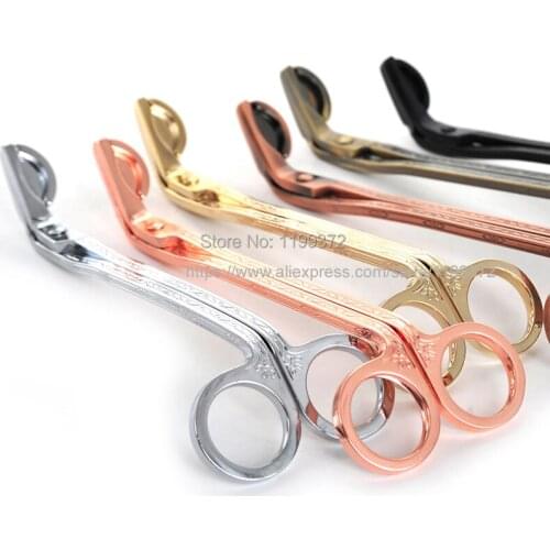 50pcs 18cm Stainless Steel Candle Scissors Wick Trimmer Snuffers Gift Oil Lamp Trim Scissor Cutter Snuffer Tool Tools
