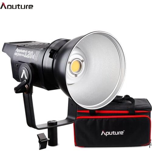 Aputure LS C120d II Photo Studio LED Video Light Lamp 30000Lux(0.5m) CRI96+ TLCI97+ 5500K DMX Control 5 Pre-programmed Lighting