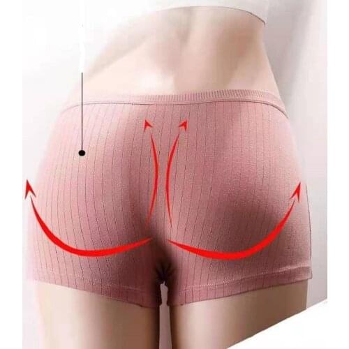 Big Size Cotton Women Underwear Boyshort Solid Color Panties Breathable Girl Briefs Large Size M-3XL For Lady Antibacterial