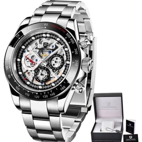 PAGANI Design Watch for Men Automatic Mechanical Fashion Business Watches Stainless Steel Military waterproof Relogio Masculino