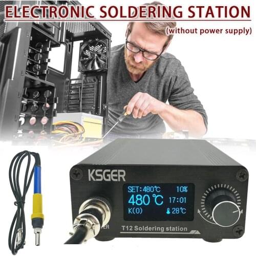 KSGER T12 V3.0 STM32 OLED Digital Temperature Controller Station Soldering Iron Rods T12-K B2 BC2 D24 Electrocautery Apparatus