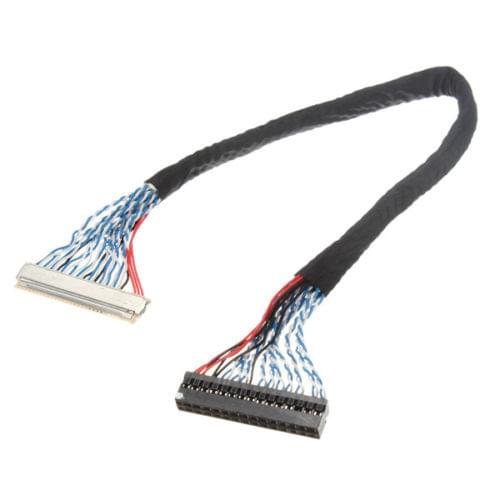 FIX-30Pin 2ch 8bit LVDS Cable for 17inch~26inch LCD Panel 8 Bits 25cm/250mm