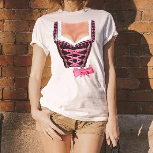 T-shirt Short-sleeved Funny Printing Sexy Fashion Casual O-Neck T Shirt Summer Camisetas Mujer