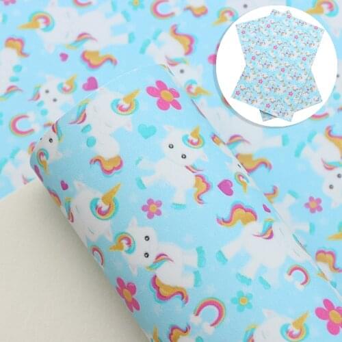 Smooth Dog printed Faux Leather Fabric for Bows Synthetic Leather Sheet Hair Accessories DIY Handmade Material,1Yc12139