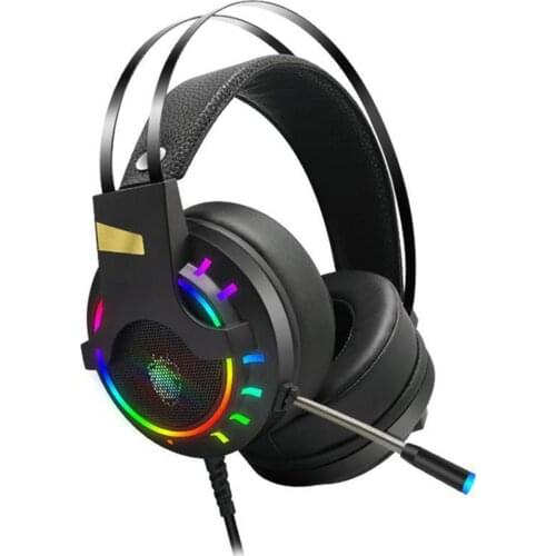 PUBG game earphone K3 USB Wired PC Gaming Headphone 7.1 Channel Stereo Bass RGB Headset with Mic