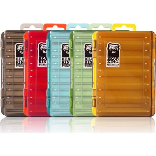 12 Grooves Fishing Lure Box Double Sided Fishing Tackle Storage for Baits Plastic Bait Hook Box Fishing Accessories