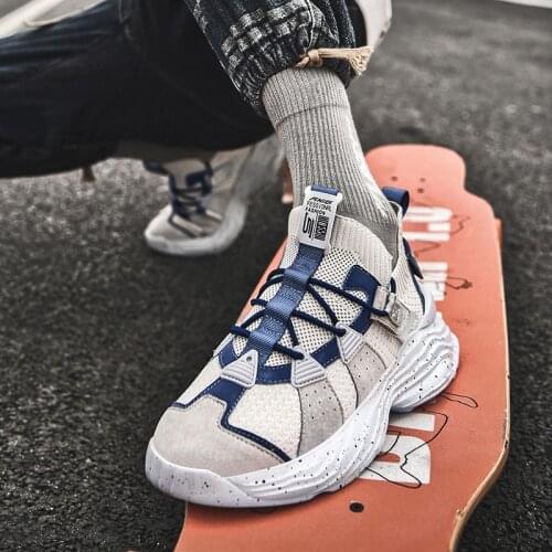 Fashion Mens Sneakers Breathable Running Shoes High Quality Antiskid Damping Shoes Outdoor Comfortable Jogging Shoes Zapatillas