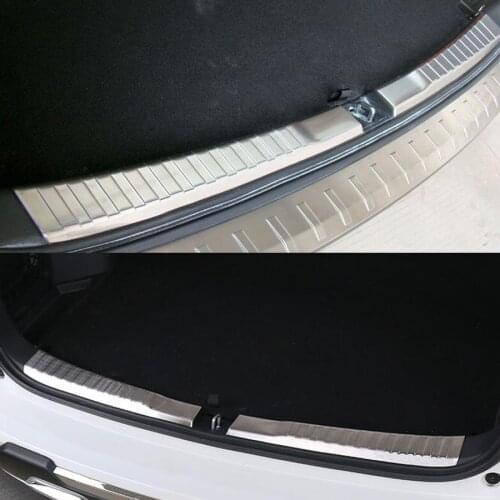Auto Car Trunk Door Scuff Plate Sill Trim Protect Strip Styling Car-covers Sticker For Honda CRV CR-V 2015 2016 2Pcs