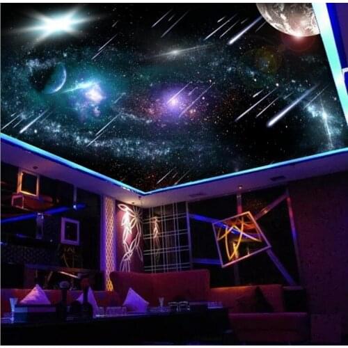 3d customized wallpaper Home Decoration 3d ceiling murals wallpaper Sky Star Mural ceiling wallpaper 3d ceiling For Kids Room