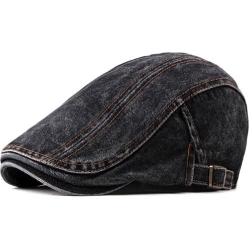 New Style Mens Cowboy Hats Outdoor Fashion Washed Denim Berets Summer Solid Colors Adjustable Baseball Caps For Women Wholesale