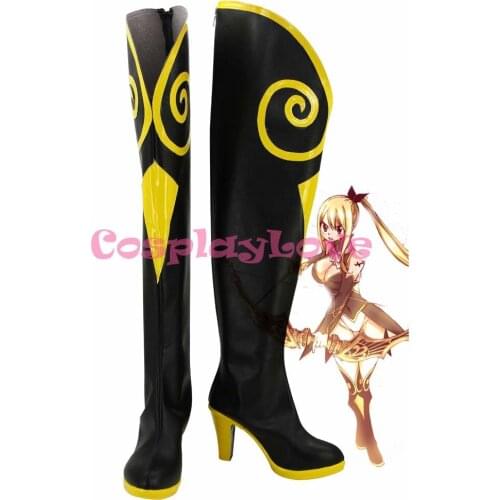 Custom Made Fairy Tail Lucy Cosplay Boots Shoes For Christmas Halloween Festival Birthday CosplayLove