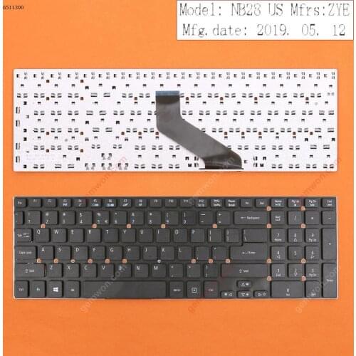 Notebook Computer Laptop Replacement keyboard for ACER Aspire 5755G 5830T BLACK (For Win8)