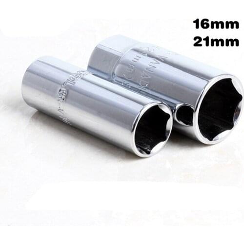 1/2" 16mm 21mm Spark Plug Special Socket Wrench Head Hand Tools CR-V Universal Inner Hexagon Spanner Allen Head Auto Repair Tool