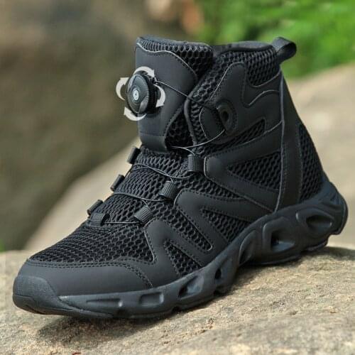 Outdoor Military Light Breathable Non Slip Tactical Boots Men Hiking Camping Trekking Fishing Climbing Rapid Response Shoes