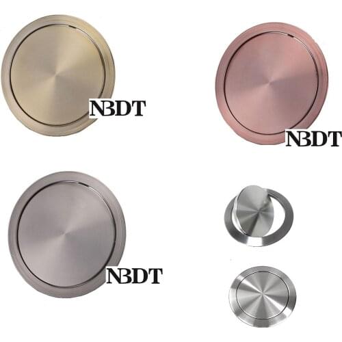 Stainless Steel Flush Recessed Balance Swing FlapTop Cover Trash Chute Grommet Kitchen Countertop Bronze Red Gold Titanium Black