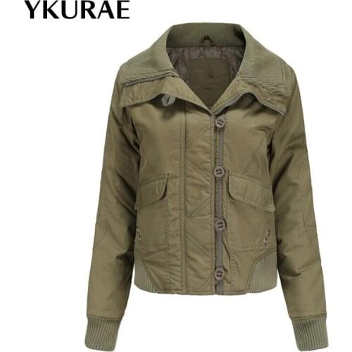 Women Jackets Fleece Female Winter Coat Short Snow Wear Streetwear Fur Coats Padded Jackets Casual Cotton Clothes EU Size FL110