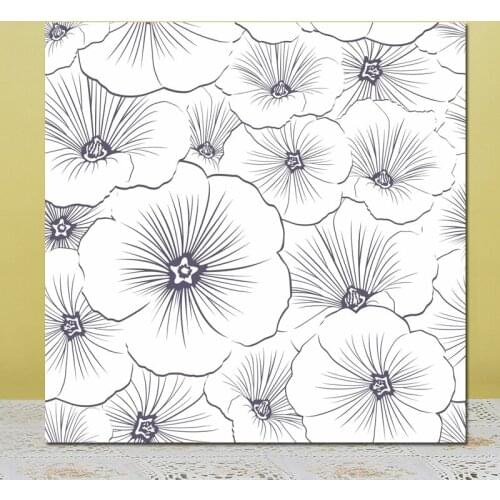 ZhuoAng Flowers Clear Stamp for Scrapbooking Rubber Stamp Seal Paper Craft Clear Stamps Card Making