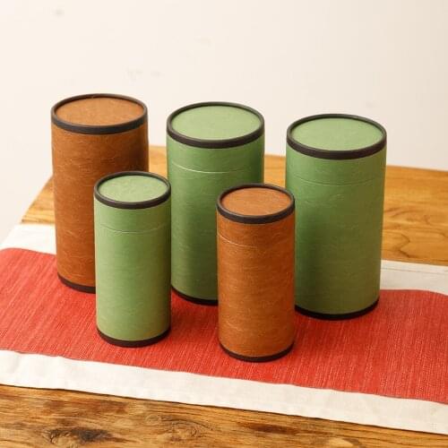 Star Packaging Tea Canister Packaging Cardboard Box Cmyk Printing Rolled Edge Paper Cylinder Tube