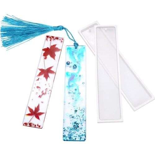 20pcs/lot Silicone DIY Bookmark Casting Mould DIY Craft Silicone Mold Bookmark Mold Making Epoxy Jewelry Supplies for Wholesale