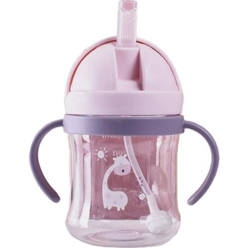 250ml Baby Feeding Cup with Straw Child Learn Feeding Drinking Bottle Sippy Cup popular