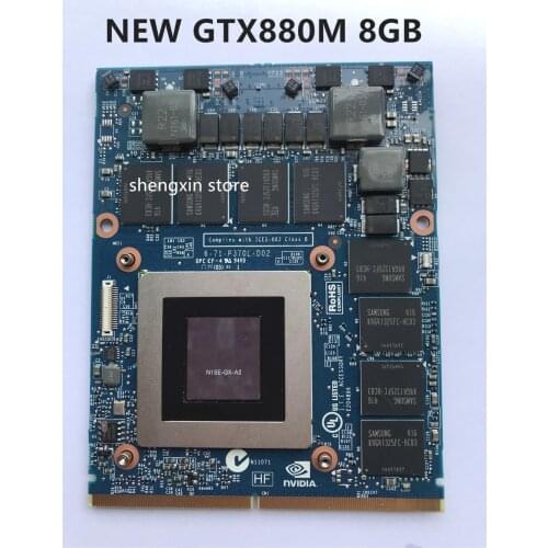 Brand NEW GTX880M GTX 880M GDDR5 8GB N15E-GX-A2 Graphics Video Card For DELL Alienware M17X R4 R5 M18X R2 R3