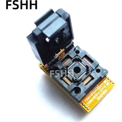 SA245A QFP44 to DIP44 Programmer Adapter FPQ-44-0.8-19 FPQ44 TQFP44 LQFP44 IC Test Socket 0.8mm