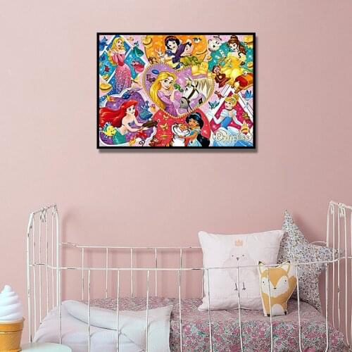 30x40 Diy Diamond Painting 5d for Home Decor , Living Room Decoration ,Princess Barbie