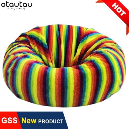 OTAUTAU Big XXL Velvet Bean Bag Sofa Cover Giant Beanbag Chair Couch Bed Pouf Ottoman Puff Futon Seat Kid Relax Lounge Furniture