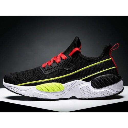 Oversize Wear Resistant Massive Sport Shoes Men Running Shoes Summer Mens Sneakers Mens Sports Shoes Black Scarpe Uomo GMD-1025