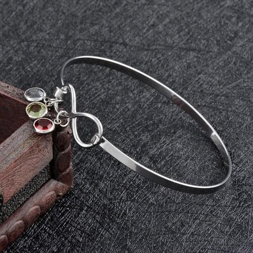 CJB0001 5pcs/lot 316L Stainless Steel DIY Cuff Bangles Bracelets Beautiful Christmas Gifts Women Girl Fashion Jewelry