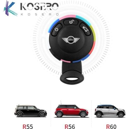 Aluminum Alloy Colorful Car Key decoration Ring keychain accessories For BMW MINI COOPER ONE R56 R55 R53 R57 R60 Key modified