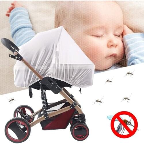 Baby Stroller Pushchair Mosquito Insect Shield Net Safe Infants Protection Mesh Stroller Accessories Mosquito Net 72 x 66 cm