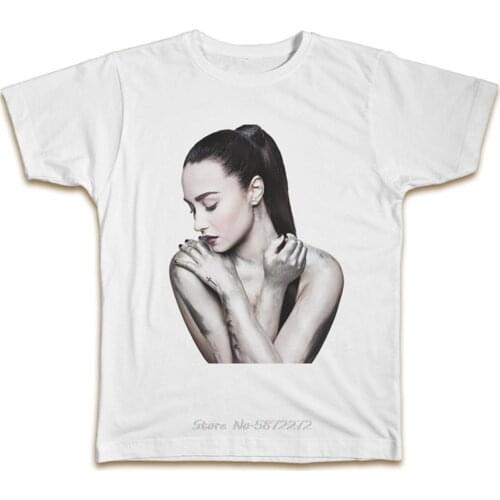 Demi Lovato T Shirt Men Women Top Music Pop Icon Birthday Present Gift Printing Men T-Shirt Hip Hop Tees Tops