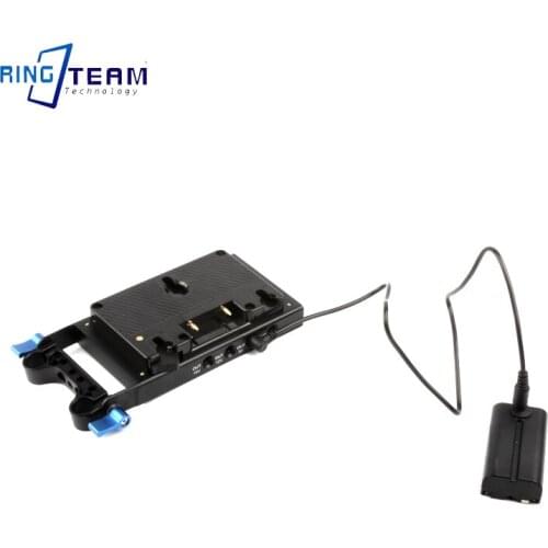 NP-F550 Dummy Battery+A Type Plate Gusset Multifunctional Multi-interface Power Adapter Suitable For Sony CCD-SC5 SC55 SC65 SC10