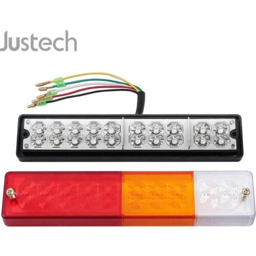Justech 2X 20 LED Stop Rear Tail Reverse Light Indicator Lights For Van Trailer Truck Ute Boat Caravan Light Lamp 12V/24V
