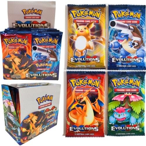 Pokemon Cards Sun & Moon Sword & Shield GX MEGA Vmax Cards Trading Card Game Evolutions Booster Collectible Card Xmas Toy 2 Bag