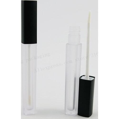 500 x 5ml lip frost Top Quality gloss container 1/5oz lip gloss brillant refillable tube brush empty lipstick make up packaing